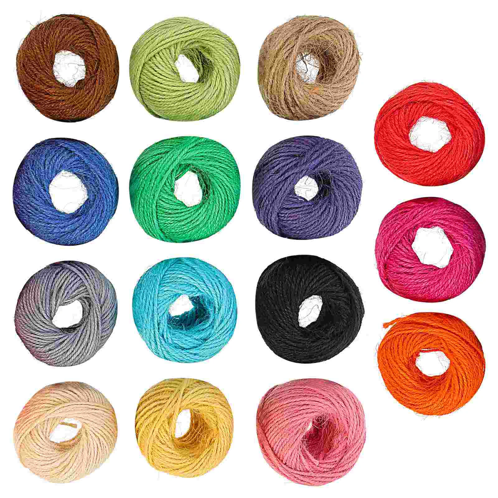 

Rolls of Colorful Jute String Natural Jute Threads DIY Jute String Hand-made Wrapping Jute String