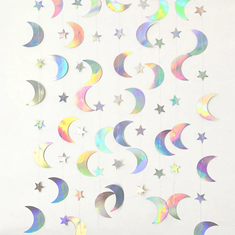 

Бумажная гирлянда Луна со звездами 4М