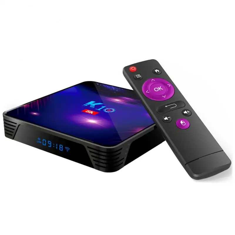 

New Android TV Box K10 Set-top Box S905X3 Android 9.0 4G+32GB Gigabit Bluetooth-compatible Dual-band Network Player Smart TV Box