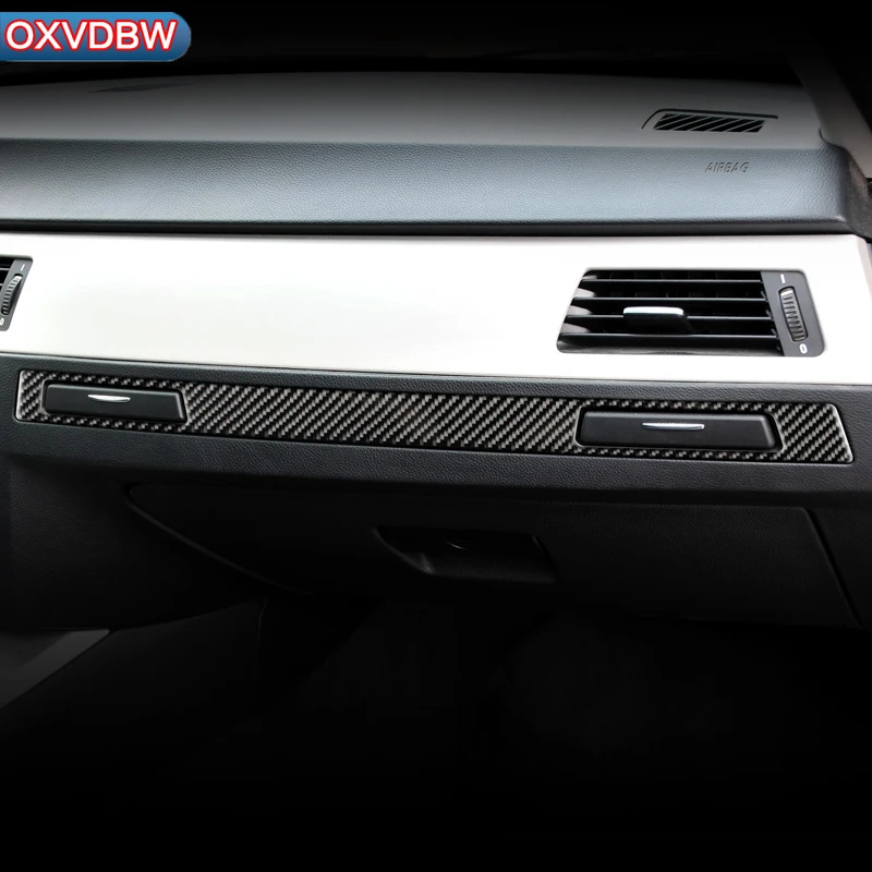 

Car Interior Accessories Carbon Fiber Decal Sticker Copilot Water Cup Holder Panel Cover For BMW E90 E92 E93 3 series LHD RHD