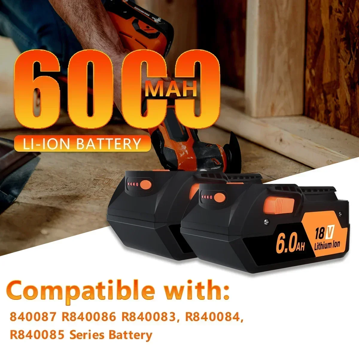 Аккумулятор Bonacell 18 В 6.0 Ач для RIDGID