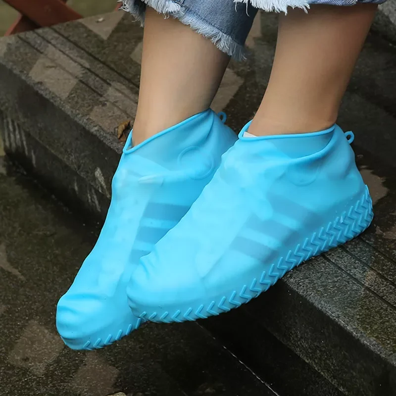 

Rain Shoe Covers Traveling Outdoor Portable Reusable Rubber Non-slip Rain Boot Overshoes Unisex Shoes Accessories