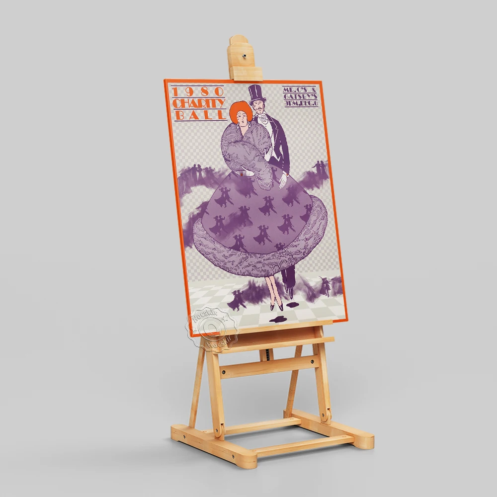 Lanny Sommese благотворительный шар винтажная реклама печать художественный постер