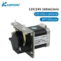 kamoer 12v24v kcs plus peristaltic water pump with stepper motor and siliconbpt tube support self priming and liquid transfer