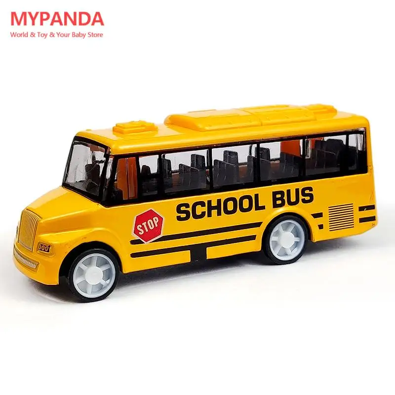 High Quality 1PC Cool School Bus Toy Simulate Exquisite Interesting Body for Yellow Bus with Pull Back Mechanism