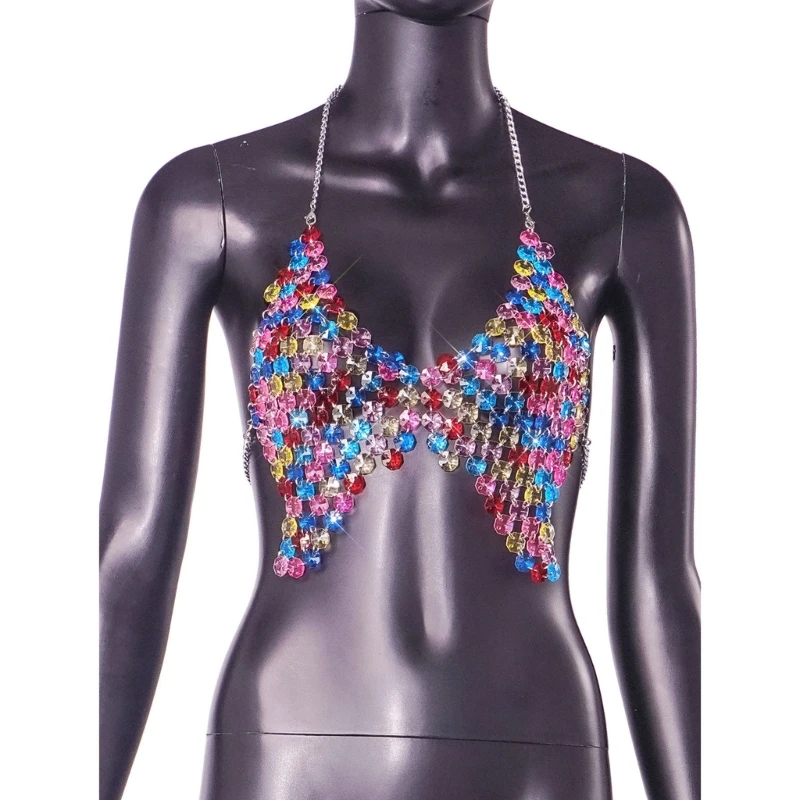 Летние сексуальные кристаллы и стразы украшения для тела модная цепочка бикини