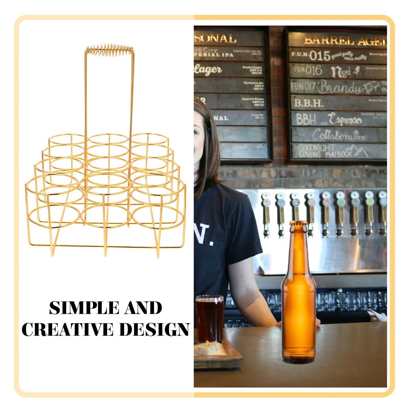 Проволочная переноска для бутылок в фермерском доме держатель корзины пива