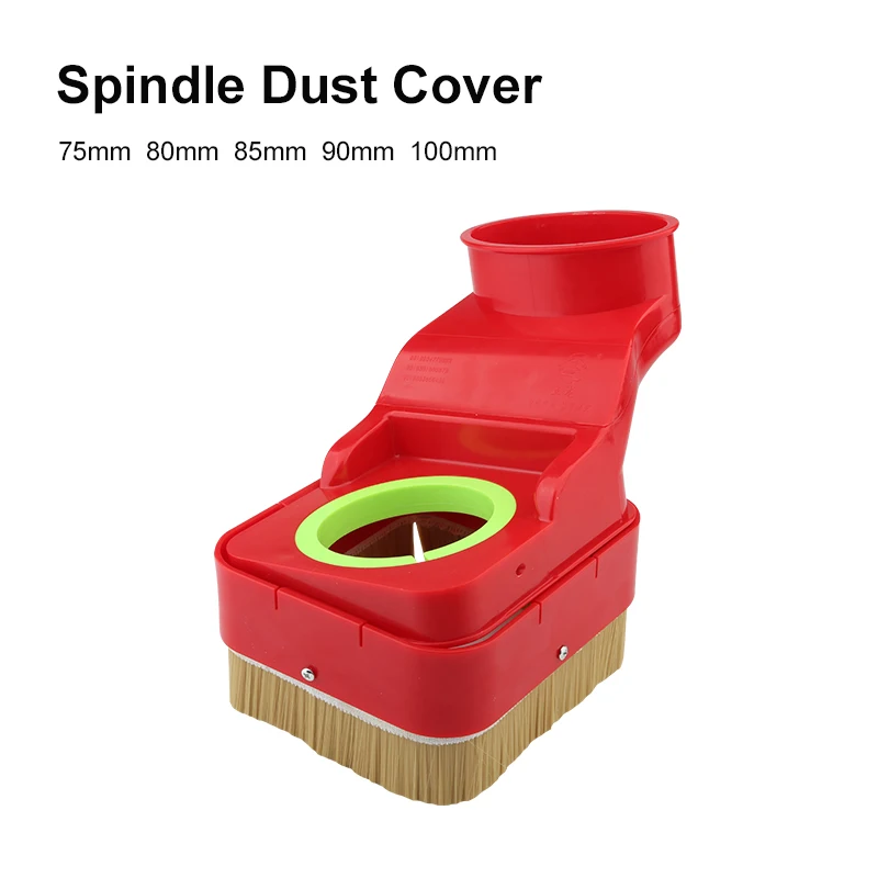 CNC Router Dust Shoe 75/80/85/90/100mm Dust Collector Dust Cover Brush For CNC Milling Machine Cleaner Woodworking Tools