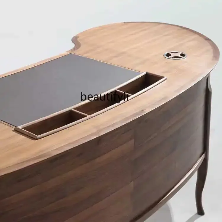 SS Североамериканский стол из массива черного ореха скандинавский итальянский