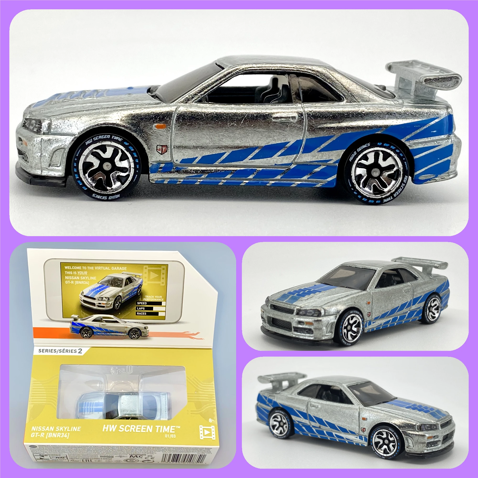 Hot Wheels ID Cars TESLA CYBERTRUCK/ NISSAN SKYLINE GT-R BNR34/ PORSCHE 911 уникальные идентификационные