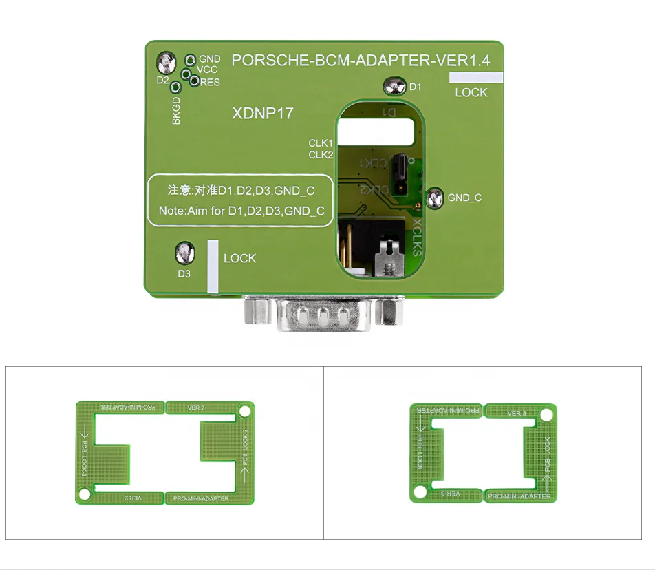 

Hot Sales Xhorse XDNP17 MINI PROG Solder Free Adapters For Porsche