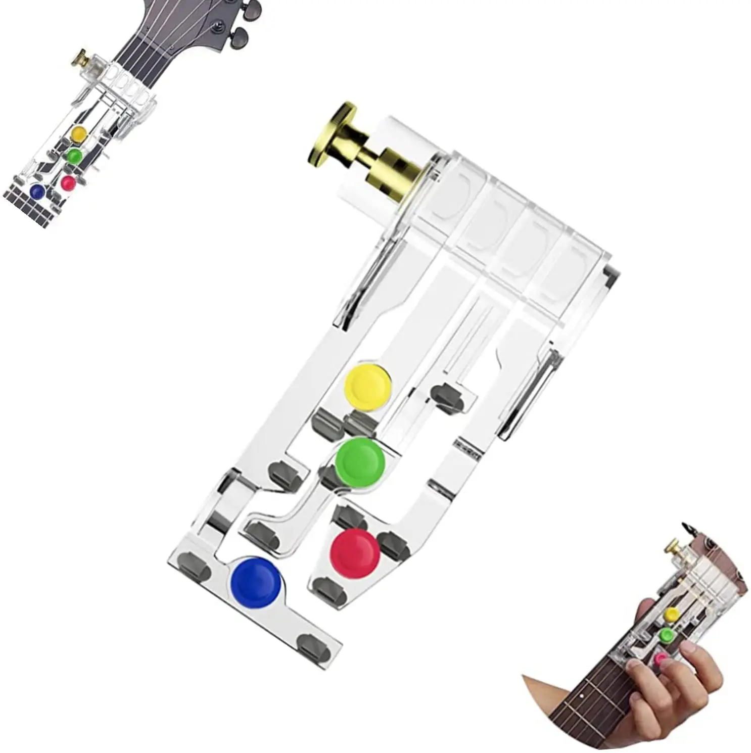 

ne Key Guitar Chord Trainer Guitar Practice Aid Tool for Adults Children Trainer Beginners