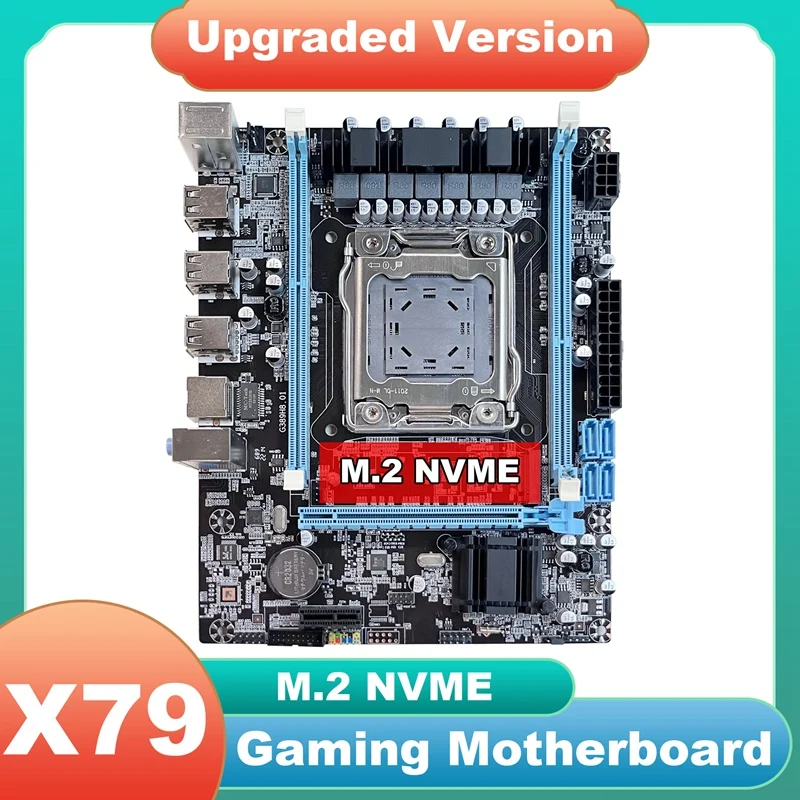 NEW-X79 материнская плата X79 V389 M.2 NVME LGA2011 DDR3 гигабитная сетевая карта Поддержка E5 2630