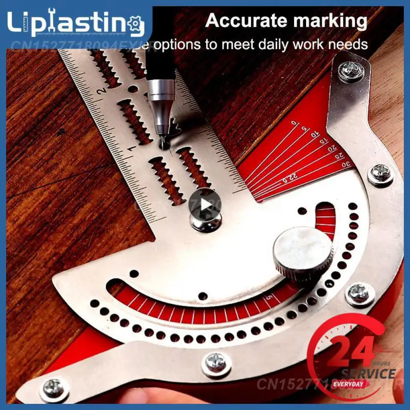 

Woodworkers Edge Rule Woodworking Ruler 20/15/10 Inch Angle Measure Stainless Steel Efficient Protractor Carpentry Tool
