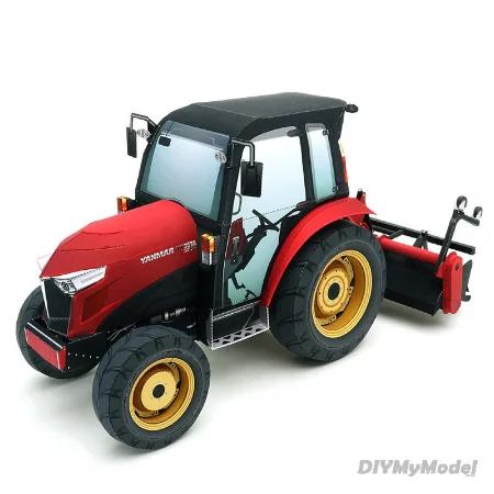 Японский тягач Yanmar складной автомобиль 3D бумажная модель бумажные изделия