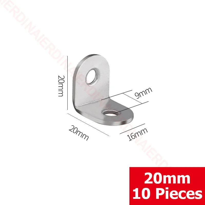 

NAIERDI Угловые кронштейны из нержавеющей стали 10 шт