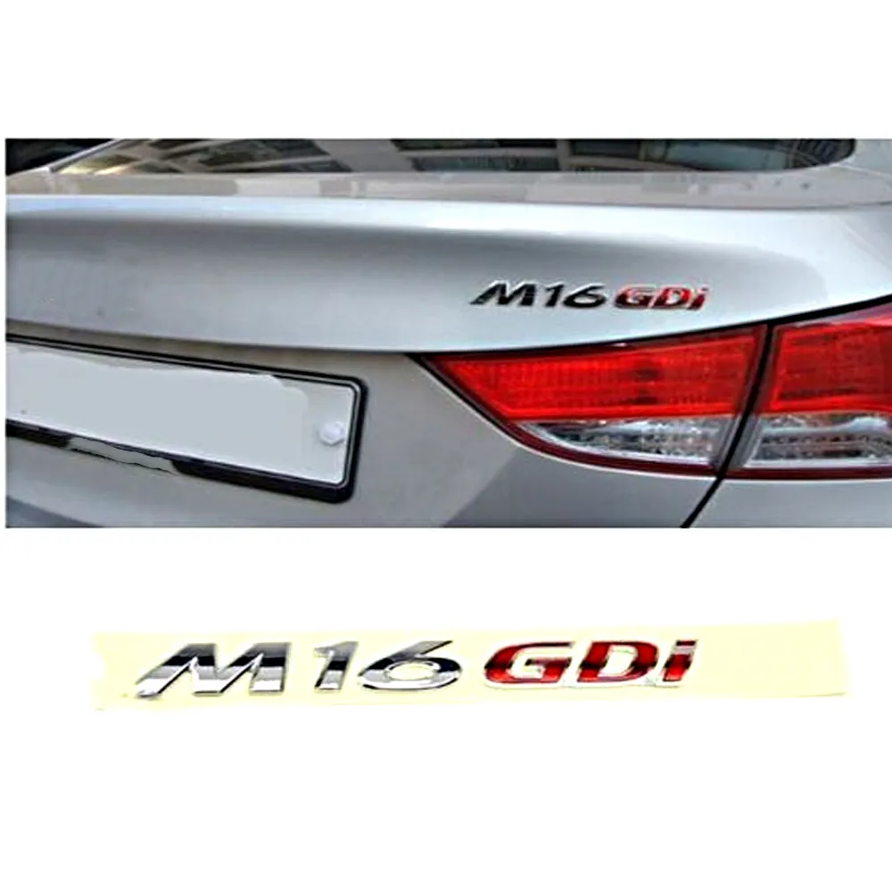 863143X100 86314-3X100 хром M16 GDI Логотип задний значок эмблема для HYUNDAI AVANTE 2011-2014
