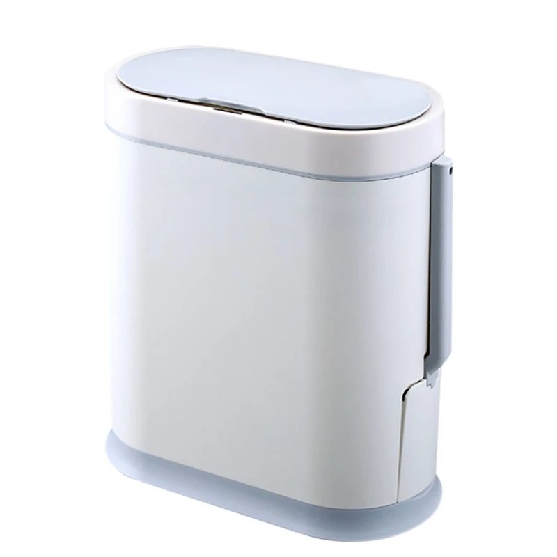 

HOT SALE 8L Smart Sensor Trash Can Electronic Automatic Bathroom Garbage Bin Household Toilet Waterproof Narrow Seam Sensor Bin