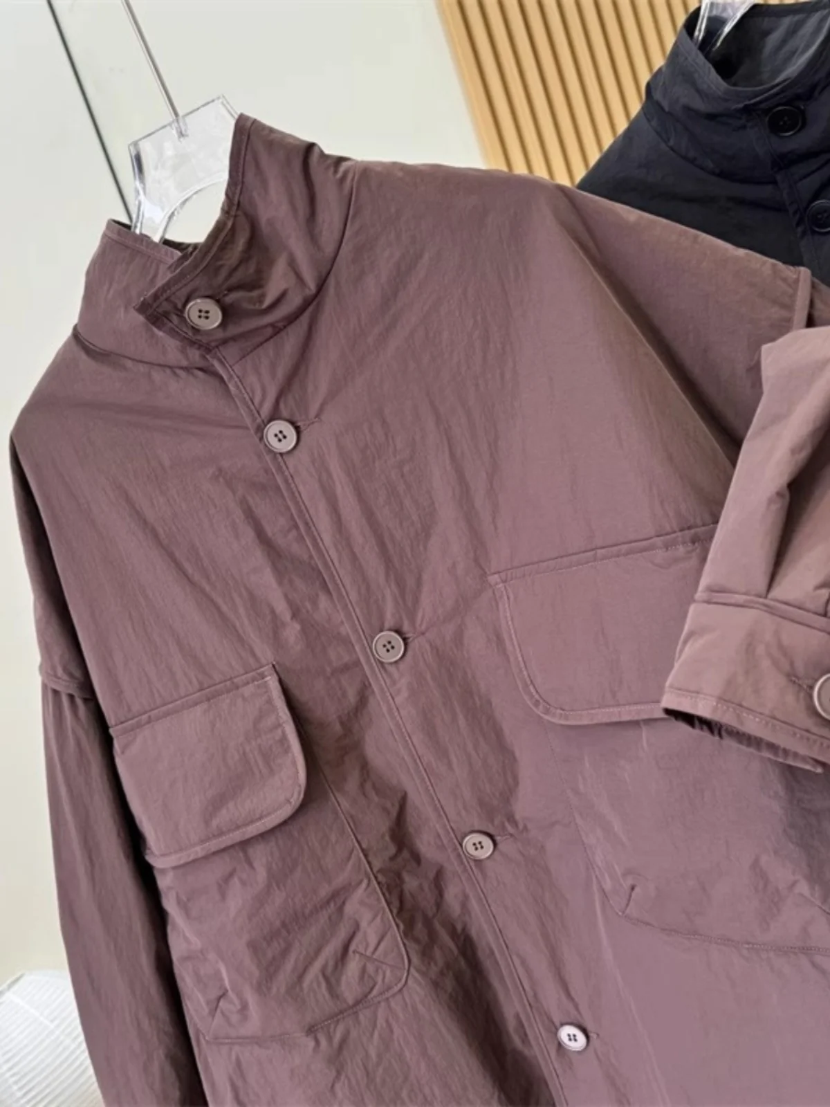 Retro Sle Solid Cargo Large Pocket Cotton-padded jacket Outerwear Autumn and Winter 2024 New Plus size women clothing All-M...