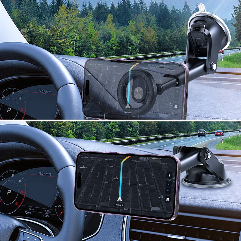 Tenmtoo for MagSafe Car Phone Holder Magnetic Phone Holder for Car Dashboard Compatible with iPhone 14 13 12 Xiaomi Cell Phone