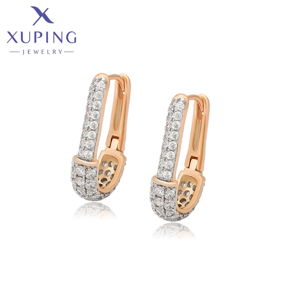 

Xuping Jewelry New Arrival Fashion Elegant Gold Color Hoop Earrings for Women Girl A00874257