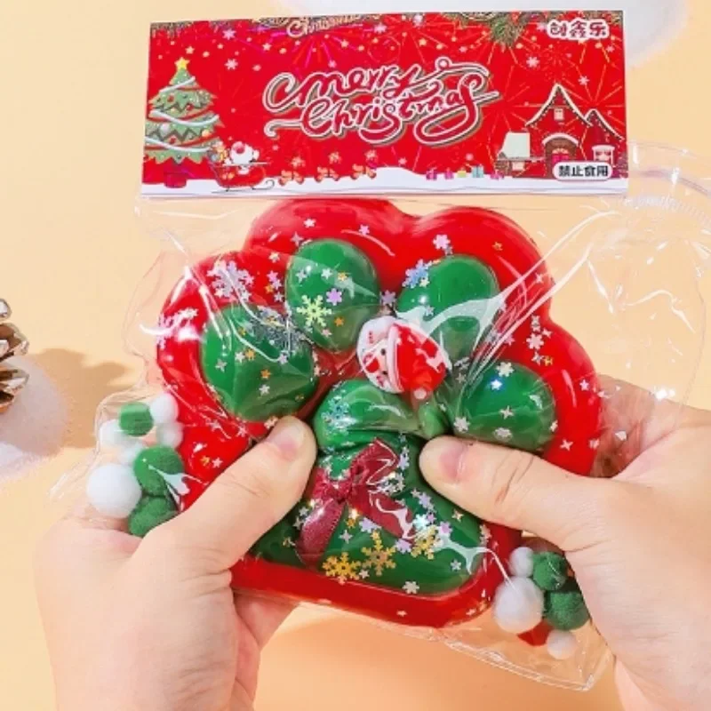 Рождественский мягкий подарок в виде кошачьей лапы странные вещи медленный