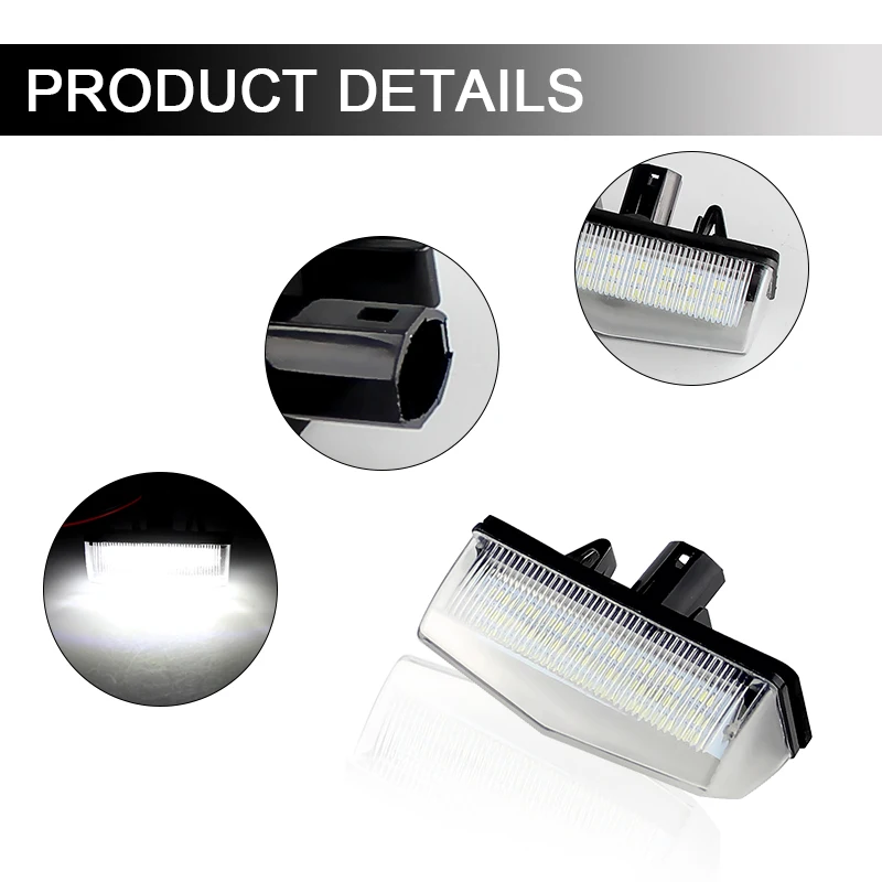 2 шт. подходят для Toyota Prius XW20 XW30 Plus/V Venza Matrix RAV4 Lexus CT200h Scion tC SMD белые светодиодные