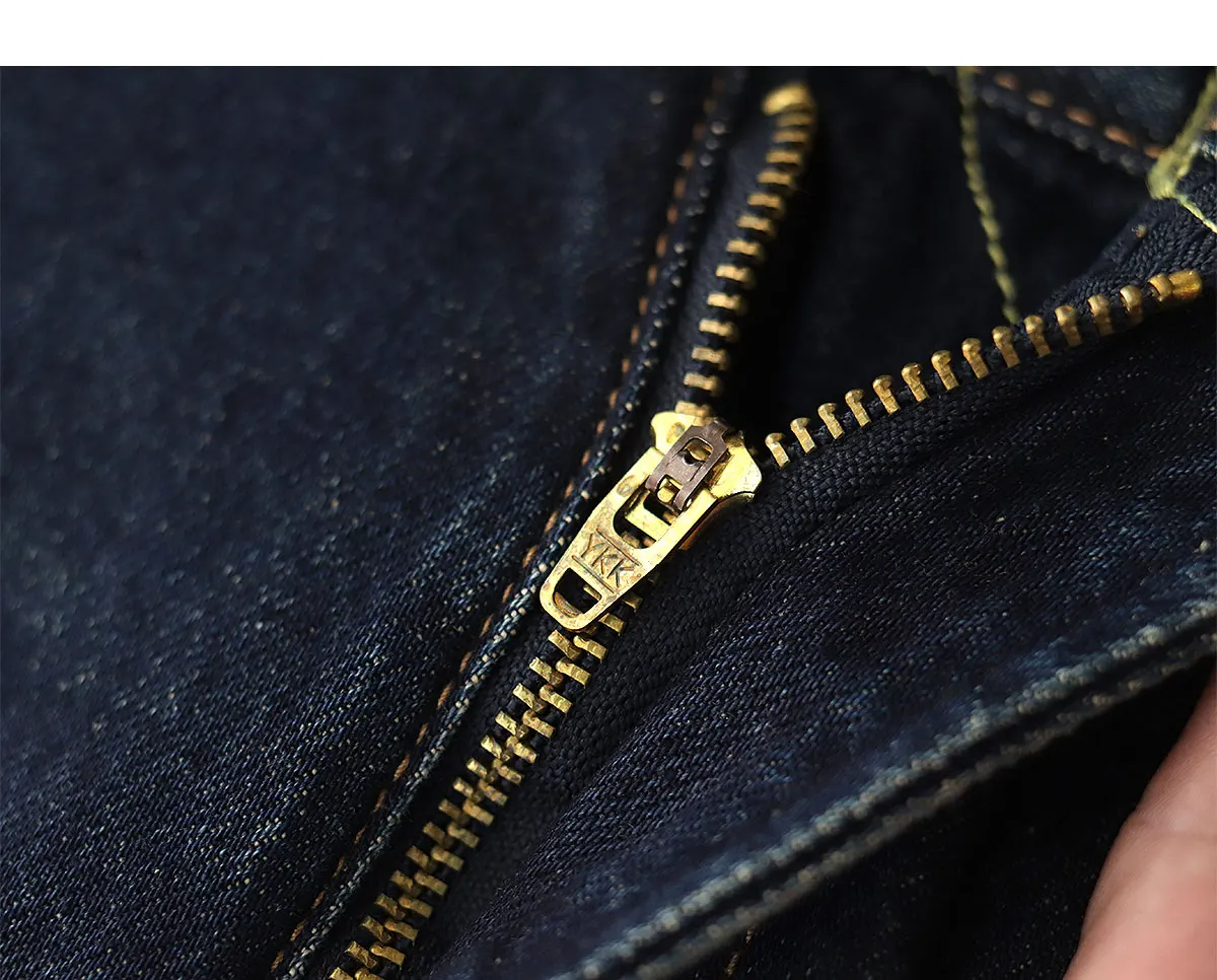 Американские джинсы в стиле ретро мужские потертые старые прямые темные