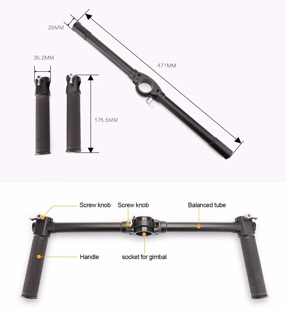 Zhiyun двойной ручной захват для Crane-M карданный стабилизатор ZHIYUN EH001 Crane Plus |