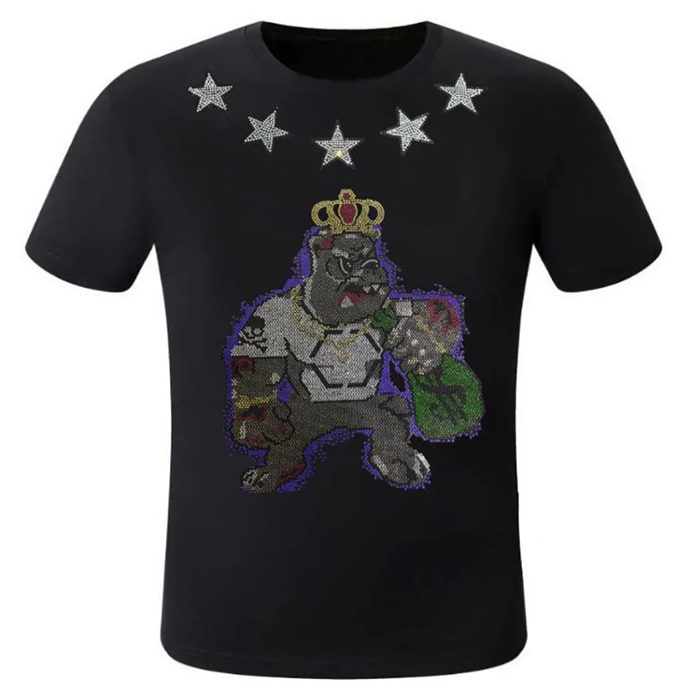 Облегающие футболки с круглым вырезом, лидер продаж, футболки с пятиконечными звездами, Мужская брендовая мужская модная уличная одежда с коротким рукавом, женская