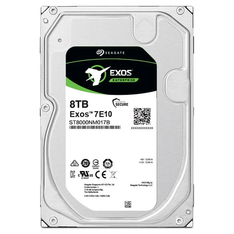 Фото ST8000NM017B Seagate Exos 7E10 8 ТБ 7,2 КБ SATA 6 Гбит/с 256 МБ 8,9 см Интерно жесткий диск №1