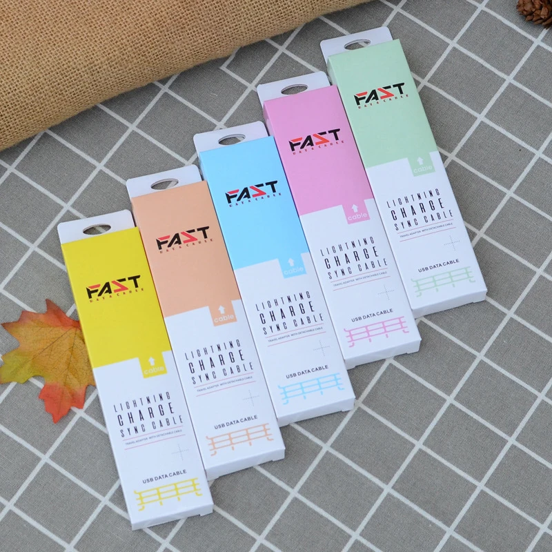 100 шт. упаковочная коробка для кабеля передачи данных универсальная кабелей Lightning