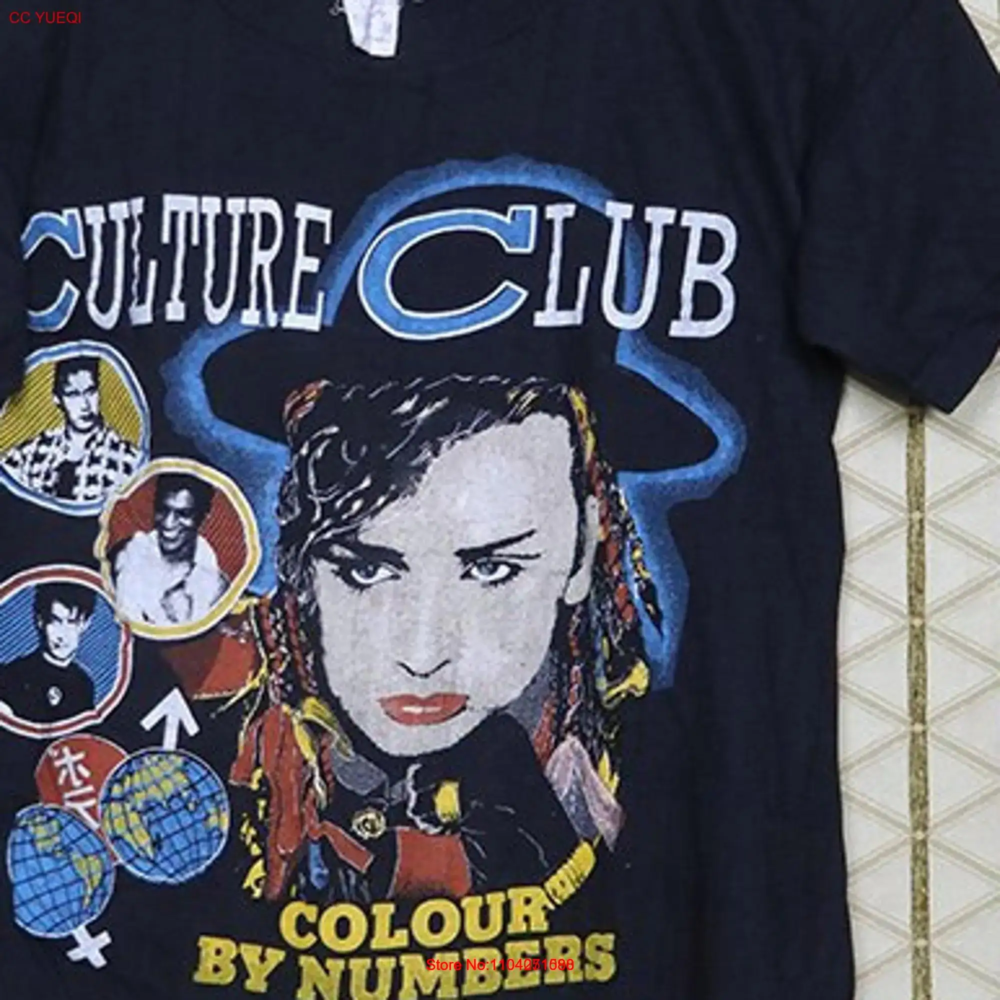 Футболка Culture Club винтажная редкая черная футболка Boy George Color By Numbers New Wave Duran Adam Ant Billy