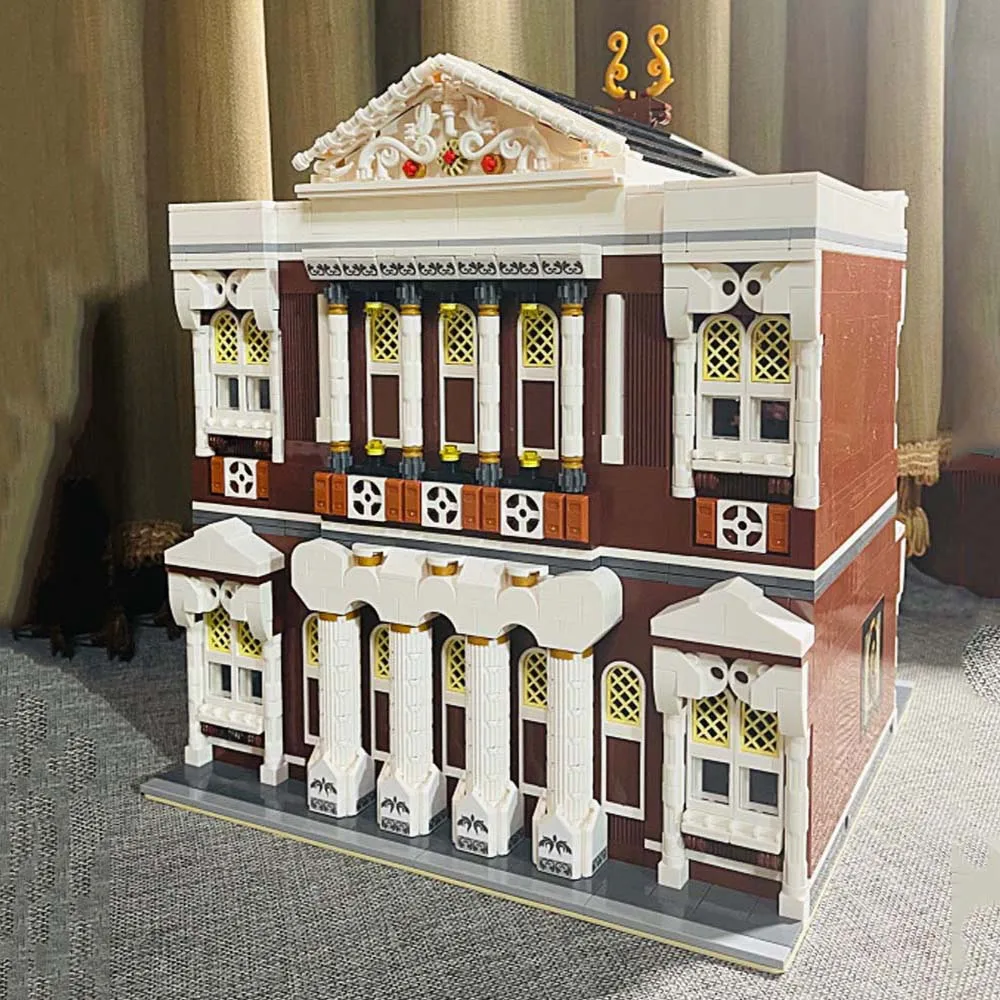 

Creative Expert Street View Series Concert Hall 2875Pcs Moc Modular Building Blocks Bricks ModelToy Gifts Coffee Shop Pet Book