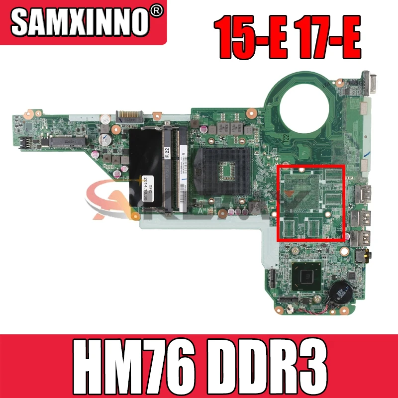 

High Quality Original For HP 15-E 17-E Laptop Motherboard 749983-501 DA0R62MB6E1 PGA989 HM76 DDR3 MB 100% Tested Fast Ship