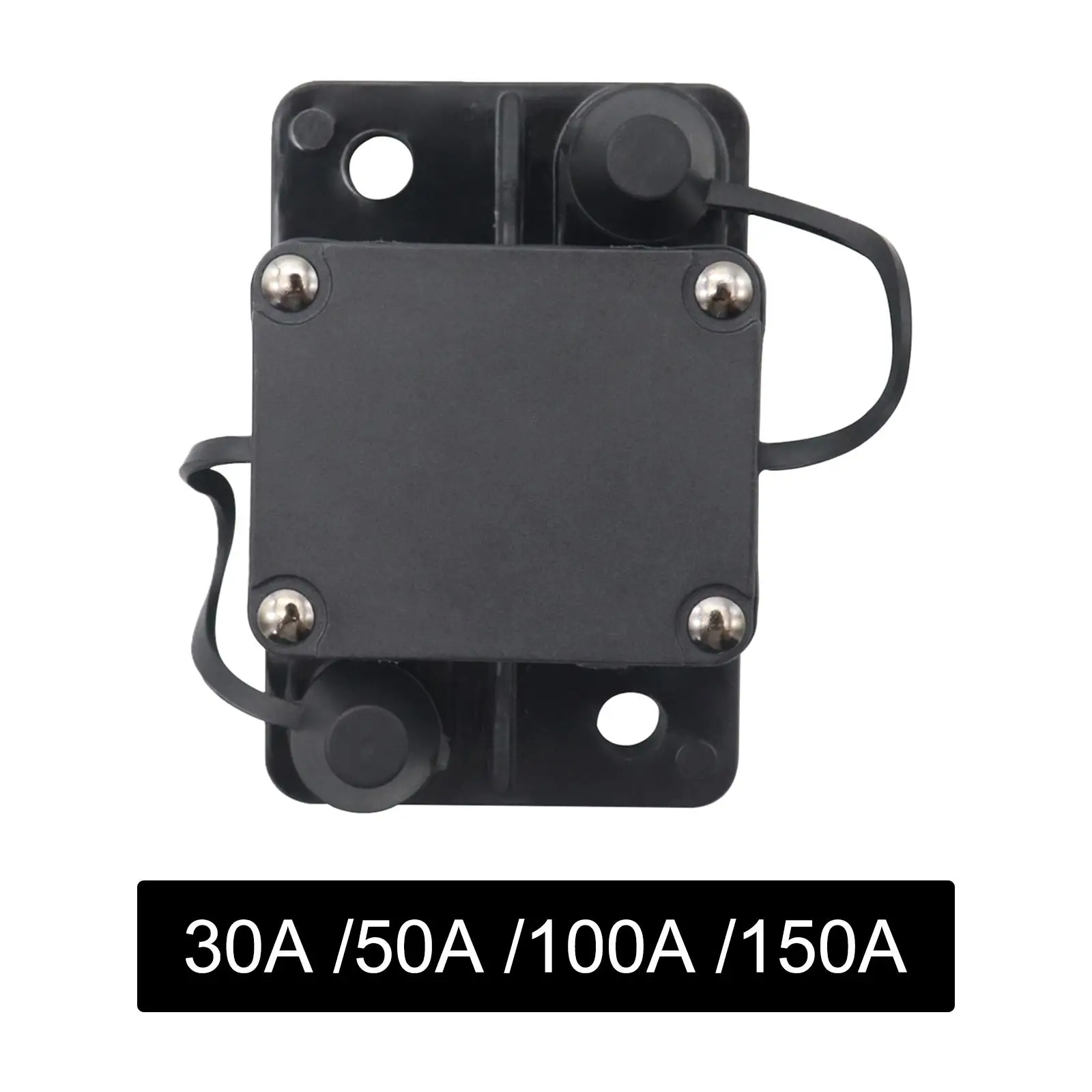 

32V Circuit Breaker High Current Stereo Switch Fuse Holder Protection Inline Fuse Compact Weatherproof Fits for Trailer Bus ATV