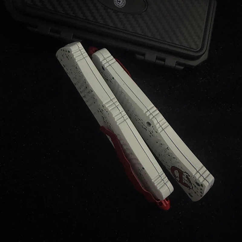 Фото Миниатюрный складной нож EDC из стали D2 с высококачественной рукояткой из цинкового сплава для путешествий, кемпинга и повседневного использования №4