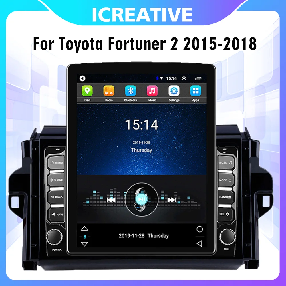 

Car Radio Multimedia Video Player 2 DIN 9.7" Tesla Screen For Toyota Fortuner 2 2015-2018 Android Wifi GPS Navigation Head Unit