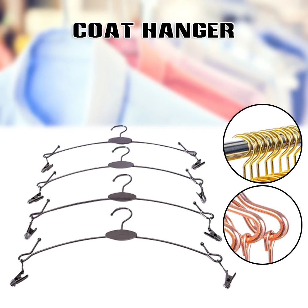 

Metal Coat Hangers Sturdy Anti Slip for Closets Clothes Racks for Shirts Skirts 10PCS for Jackets Trousers & Ties Hangers _WK