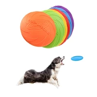 interactive dog aerodynamicfloatable chew toys resistance bite soft rubber puppy pet toy for dogs pet training products dog fly