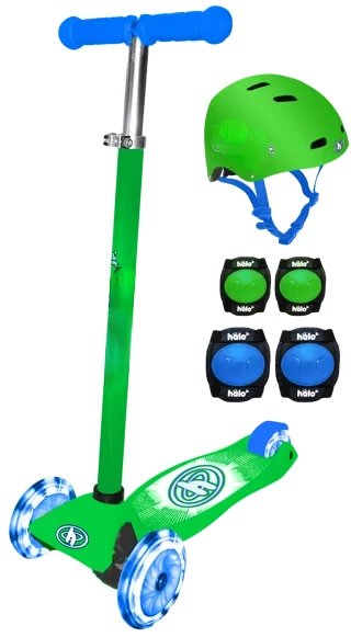 

Above 3 Wheel Scooter Combo - Green-blue