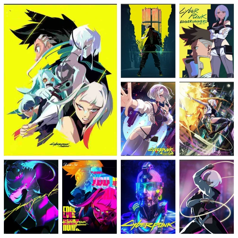 2022 New Anime Cyberpunk Edgerunners Diamond Painting Japanese Sci-fi Cartoon Cross Stitch Embroidery Picture Mosaic Home Decor