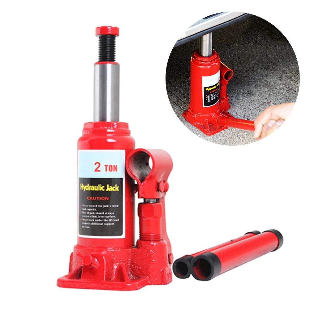 

Automotive Tools 2 Ton Car Sedan Home Use Car Oil Pressure Jack Car Auto Changing Tires Tools(Red)