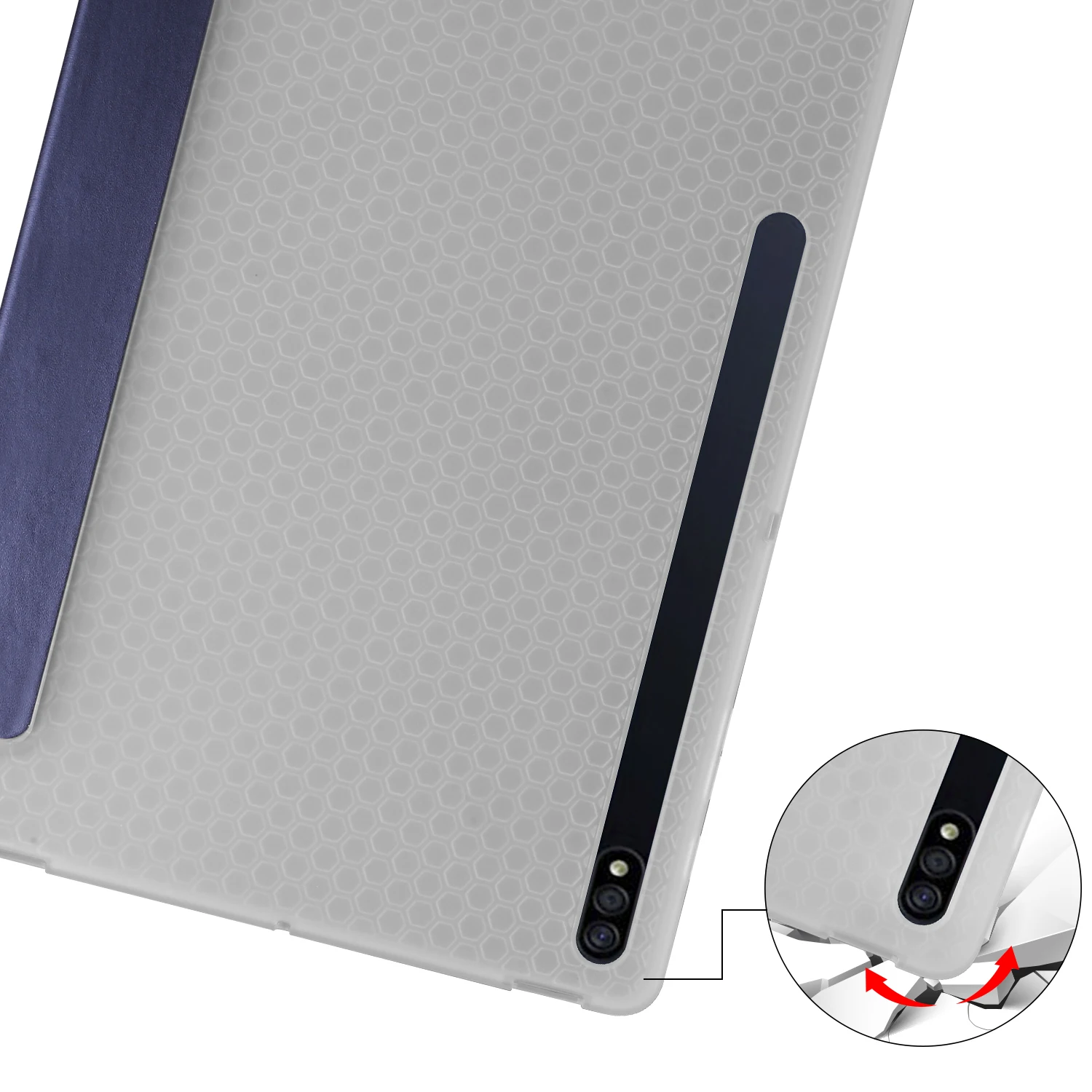 Умный чехол из ТПУ для Samsung Tab S8 S7 Plus Ultra FE Защитные Чехлы с магнитной адсорбцией