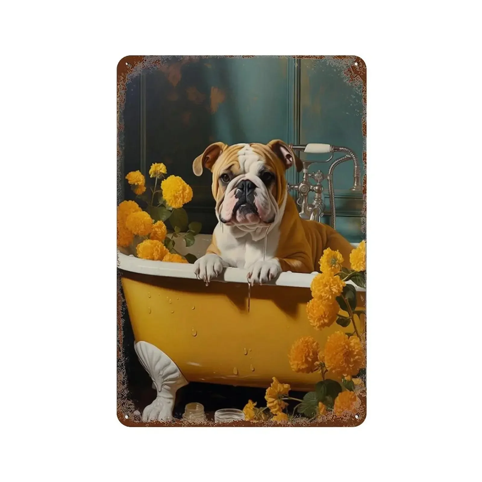 Металлические таблички для туалета с животными настенный декор горилла слон