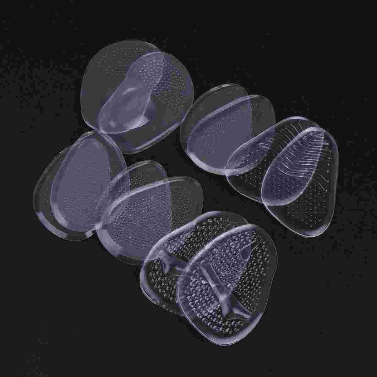 

6 Pairs Toe Splitter High-heeled Shoes Pad Forefoot Insoles Plantar Fasciitis Insoles For High Heels Non- Cushion Insoles