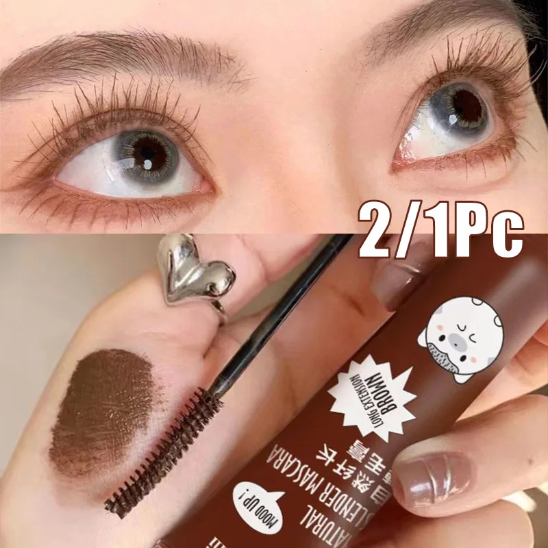 

2/1Pc Eyelash Mascara Waterproof Long Lasting Eyelash Extension Curling Lengthen Black Brown Lashes Mascara Makeup Cosmetic
