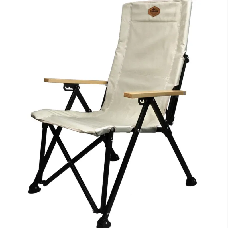 WOLFACE Portable Outdoor Folding Chair Camping Back Pull Moon Chair Leisure Chair Camping Fishing Kermit Chair Camping Tools New enlarge