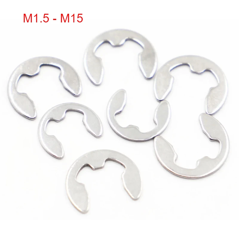 M1.5 M2 2 5 M3-M15 GB896 304 нержавеющая сталь открытое концевое удерживающее кольцо E-Type