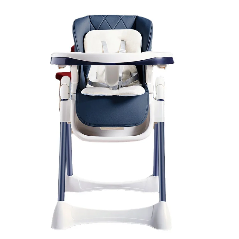 Baby Dining Chair with Wheels Foldable Home Portable Installation-free Baby Can Sit Reclining Dining Chair Children Dining Chair